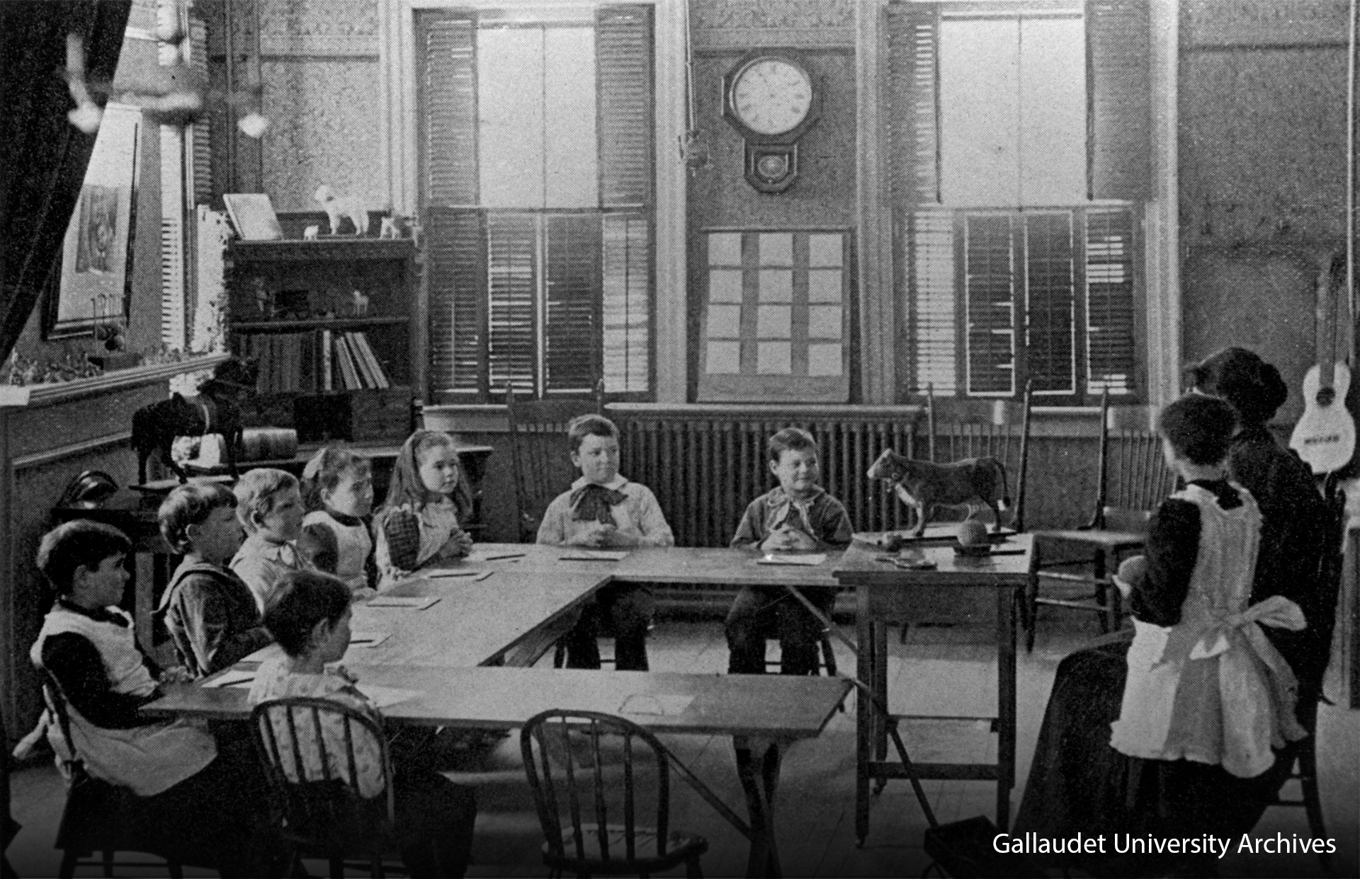 Oral schools form on the principle of "pure oralism" Gallaudet University